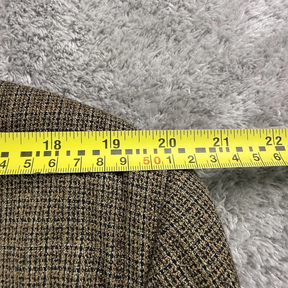 Hickey Freeman Nordstrom Mens 46L Brown Wool Silk Blazer Sport Coat Canterbury